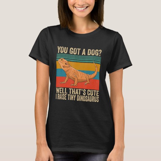 Je hebt een hond die ik een kleine dino trek. t-shirt (Voorkant)