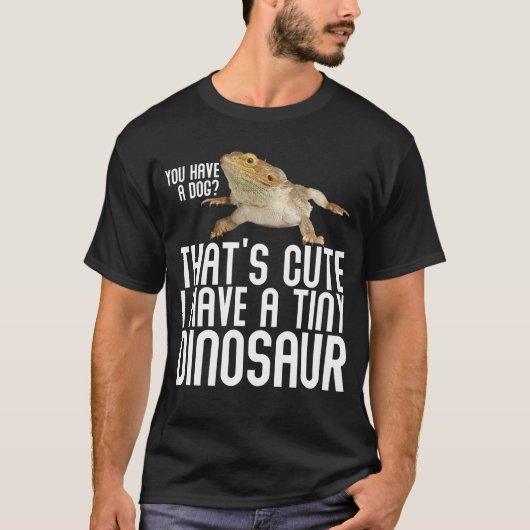 Je hebt een hond die ik een kleine dinosaur-draak t-shirt (Voorkant)