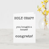 Je hebt een huis gekocht, Housewarming, Nieuw huis Kaart (Gele Bloem)