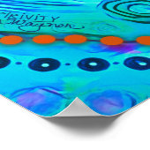 Je hebt een inspirerend blauw modern school Poster (Hoek)