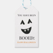 Je hebt een Label met geBooed Halloween Gift. Cadeaulabel (Voorkant)