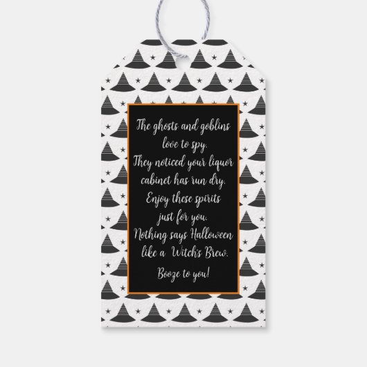 Je hebt een Label met gebooste cadeaus Cadeaulabel (Achterkant)