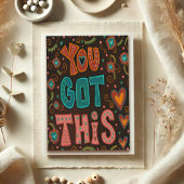 Je hebt een leuke folk stijlvolle aanmoediging kaart