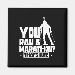 Je hebt een marathon gerend, dat is Cute Sports Bi Magneet