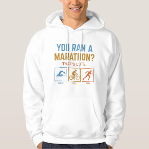 Je hebt een marathon hoodie