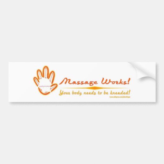 Je hebt een massage nodig! bumpersticker (Voorkant)