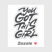 Je hebt een meisje. sticker (Vel)