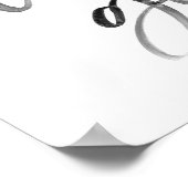 Je hebt een meisje zwart-wit typografie print (Hoek)