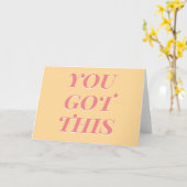 Je hebt een moderne citroengele perzikel kaart (Gele Bloem)