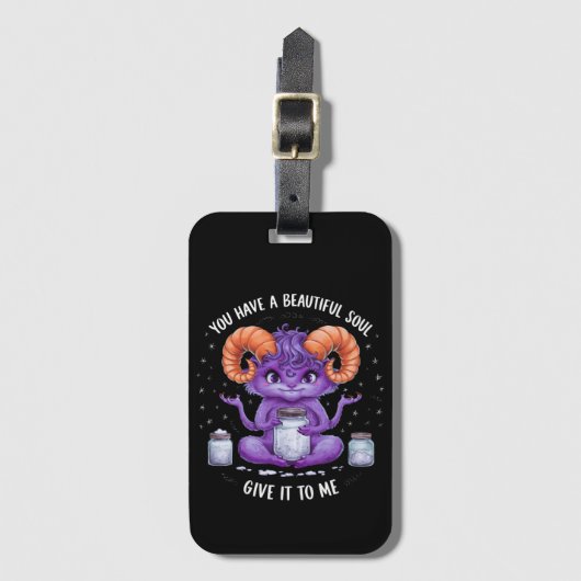 Je hebt een mooie sol satanische baphomet bagagelabel (Voorkant (verticaal))