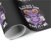 Je hebt een mooie sol satanische baphomet cadeaupapier (Rol Hoek)