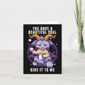 Je hebt een mooie sol satanische baphomet Hwe Kaart (Voorkant)