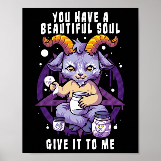 Je hebt een mooie sol satanische baphomet Hwe Poster (Voorkant)