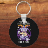 Je hebt een mooie sol satanische baphomet Hwe Sleutelhanger (Voorkant)