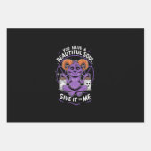 Je hebt een mooie sol satanische baphomet inpakpapier vel (Voorkant)