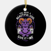 Je hebt een mooie sol satanische baphomet keramisch ornament (Voorkant)