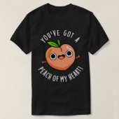 Je hebt een perzik van mijn hart Schattigee fruitw T-shirt (Design voorkant)
