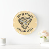 Je hebt een pizza gestolen Mijn hart - Funny Pizza Grote Klok (Huis)