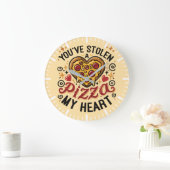 Je hebt een pizza gestolen Mijn hart - Funny Pizza Grote Klok (Huis)