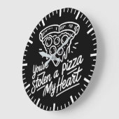Je hebt een pizza gestolen Mijn hart - Funny Pizza Grote Klok (Hoek)