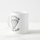 Je hebt een pizza gestolen Mijn hart - Funny Pizza Koffiemok (Voorkant links)