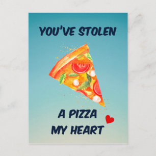 Je hebt een pizza gestolen.   WENSKAART Briefkaart