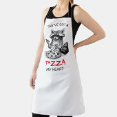 Je hebt een pizza in mijn hart | wasbeer schort (Insitu)