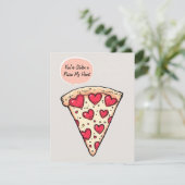 Je hebt een pizza mijn hart gestolen feestdagenkaart (Staand voorkant)
