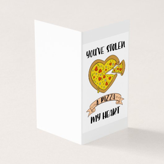Je hebt een Pizza mijn hart gestolen Kaart (Buitenkant)