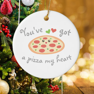 Je hebt een Pizza mijn hart grappige Humor van Pun Keramisch Ornament