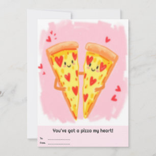 Je hebt een pizza mijn hart Valentijnsdag Feestdagenkaart