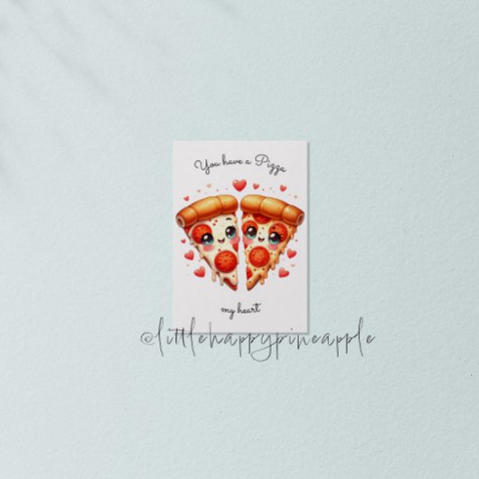 Je hebt een pizza mijn hart Valentijnsdag Kaart