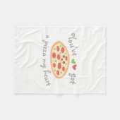 Je hebt een Pizza, mijn hartkloppende grappige lie Fleece Deken (Voorkant (Horizontaal))
