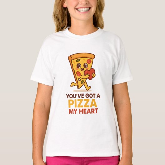 Je hebt een Pizza My Heart Shirt, Pizza Lover T-sh T-shirt (Voorkant)