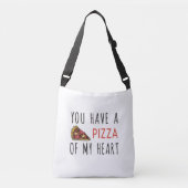 Je hebt een pizza van mijn hart crossbody tas (Voorkant)