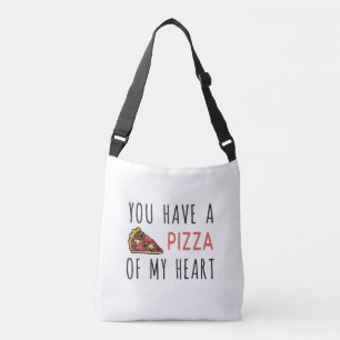 Je hebt een pizza van mijn hart crossbody tas