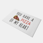 Je hebt een pizza van mijn hart deurmat (Schuin)