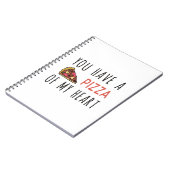 Je hebt een pizza van mijn hart notitieboek (Linkerzijde)