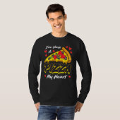 Je hebt een pizza van mijn hart Valentijnsdag Cute T-shirt (Voorkant volledig)