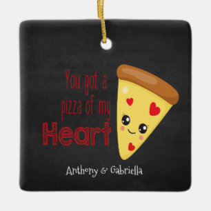 Je hebt een pizza van mijn hartversiering. keramisch ornament