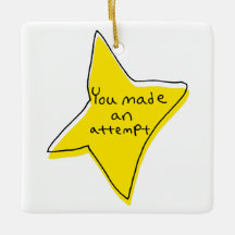 Je hebt een poging gedaan - Yellow Star