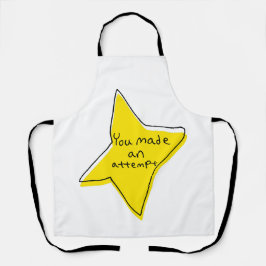 Je hebt een poging gedaan - Yellow Star Schort