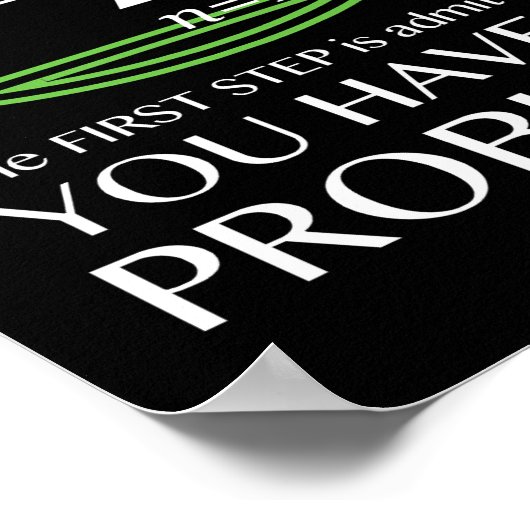 Je hebt een probleem Funny Wiskunde Wiskunde leraa Poster (Hoek)