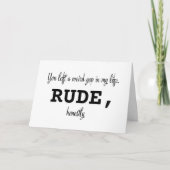 Je hebt een rare leegte achtergelaten in mijn leve kaart (Voorkant)