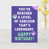 Je hebt een sarcasme bereikt dat legendarisch is kaart (Gele Bloem)