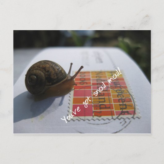 je hebt een slakkenpost briefkaart (Voorkant)