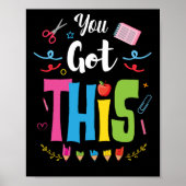 Je hebt een staatsleraar die lesgeeft poster (Voorkant)