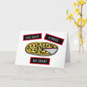 Je hebt een stuk van mijn Hart ondeugend flirterig Kaart (Gele Bloem)