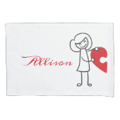 Je hebt een stukje van mijn hart - het zijne en he kussensloop (Voorkant-Links)