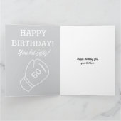 Je hebt een vijftigtal Fun 50th Birthday-kaart voo Kaart (Binnen)